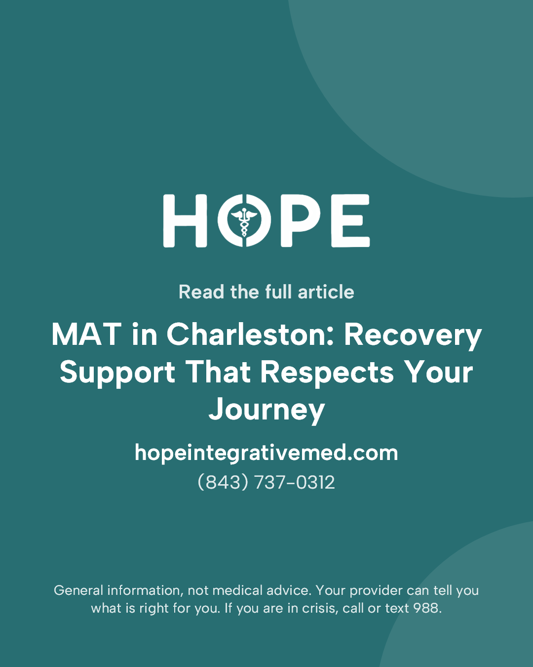 Read the full article: MAT in Charleston: Recovery Support That Respects Your Journey.