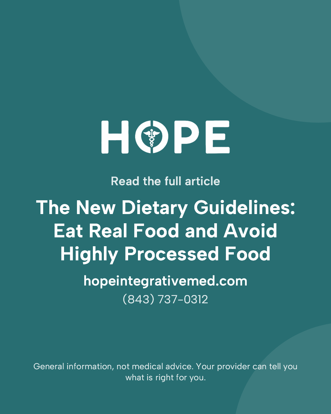 Read the full article: The New Dietary Guidelines: Eat Real Food and Avoid Highly Processed Food.