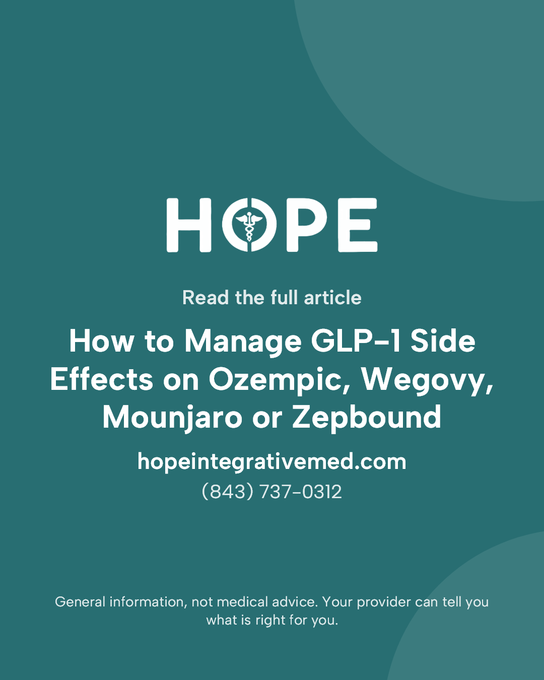 Read the full article: How to Manage GLP-1 Side Effects on Ozempic, Wegovy, Mounjaro or Zepbound.
