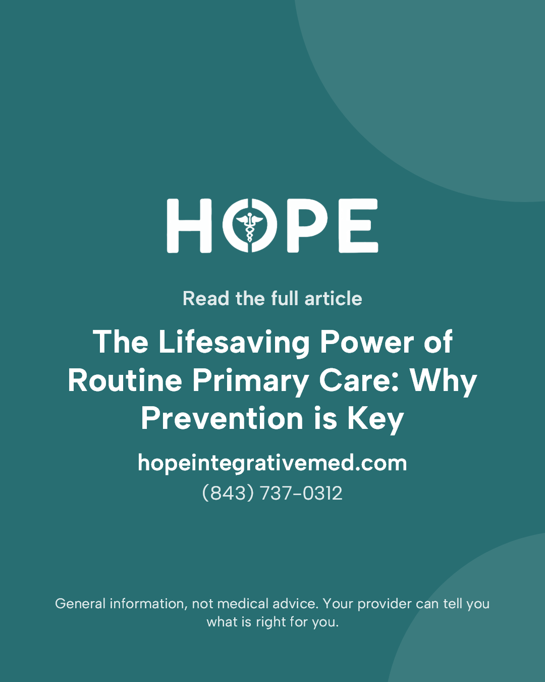 Read the full article: The Lifesaving Power of Routine Primary Care: Why Prevention is Key.