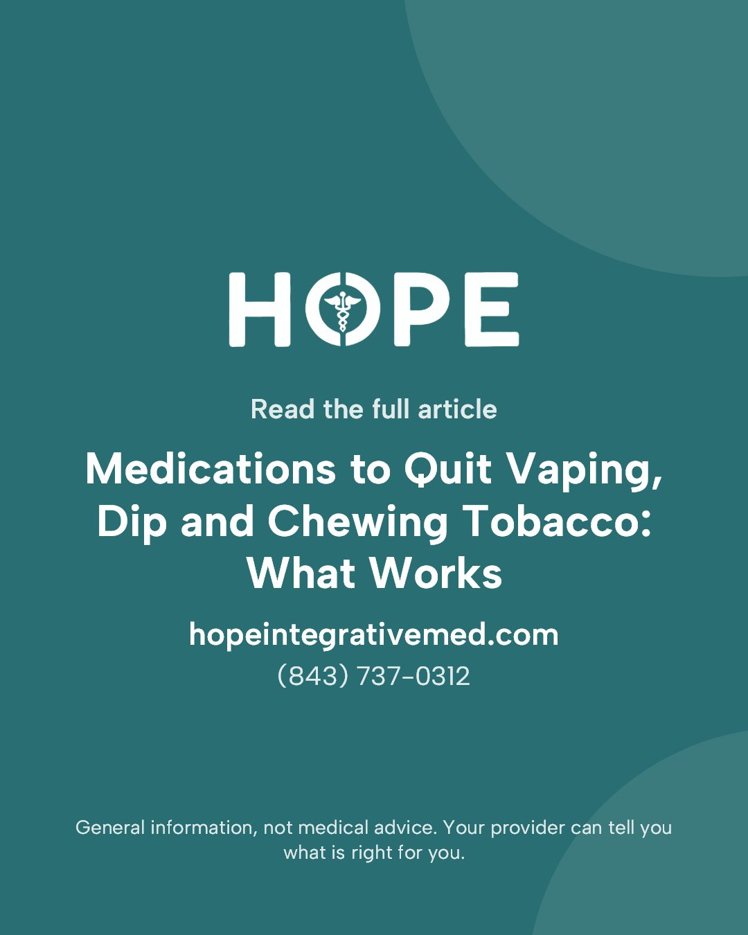 Read the full article: Medications to Quit Vaping, Dip and Chewing Tobacco: What Works.