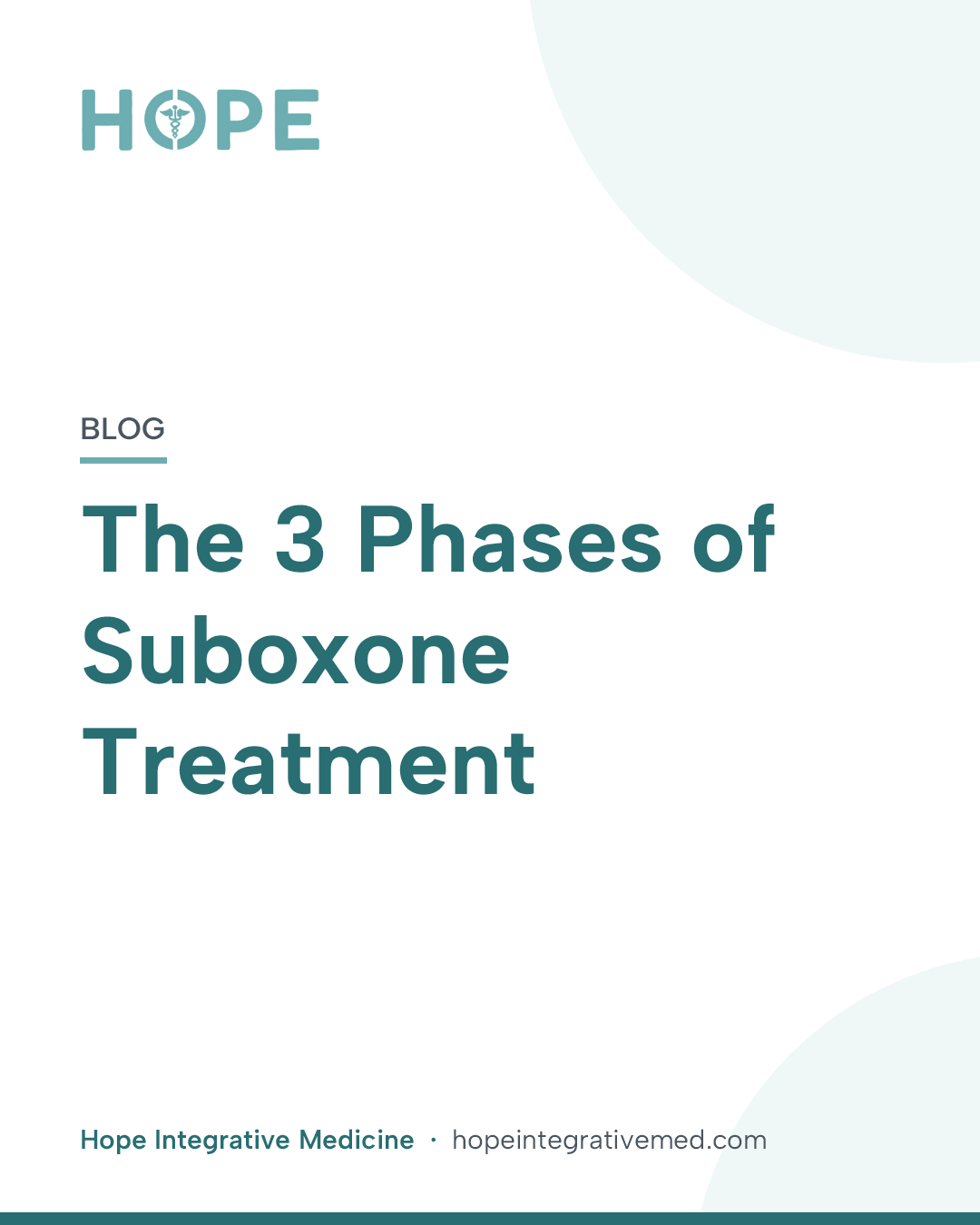 Title card: The 3 Phases of Suboxone Treatment.