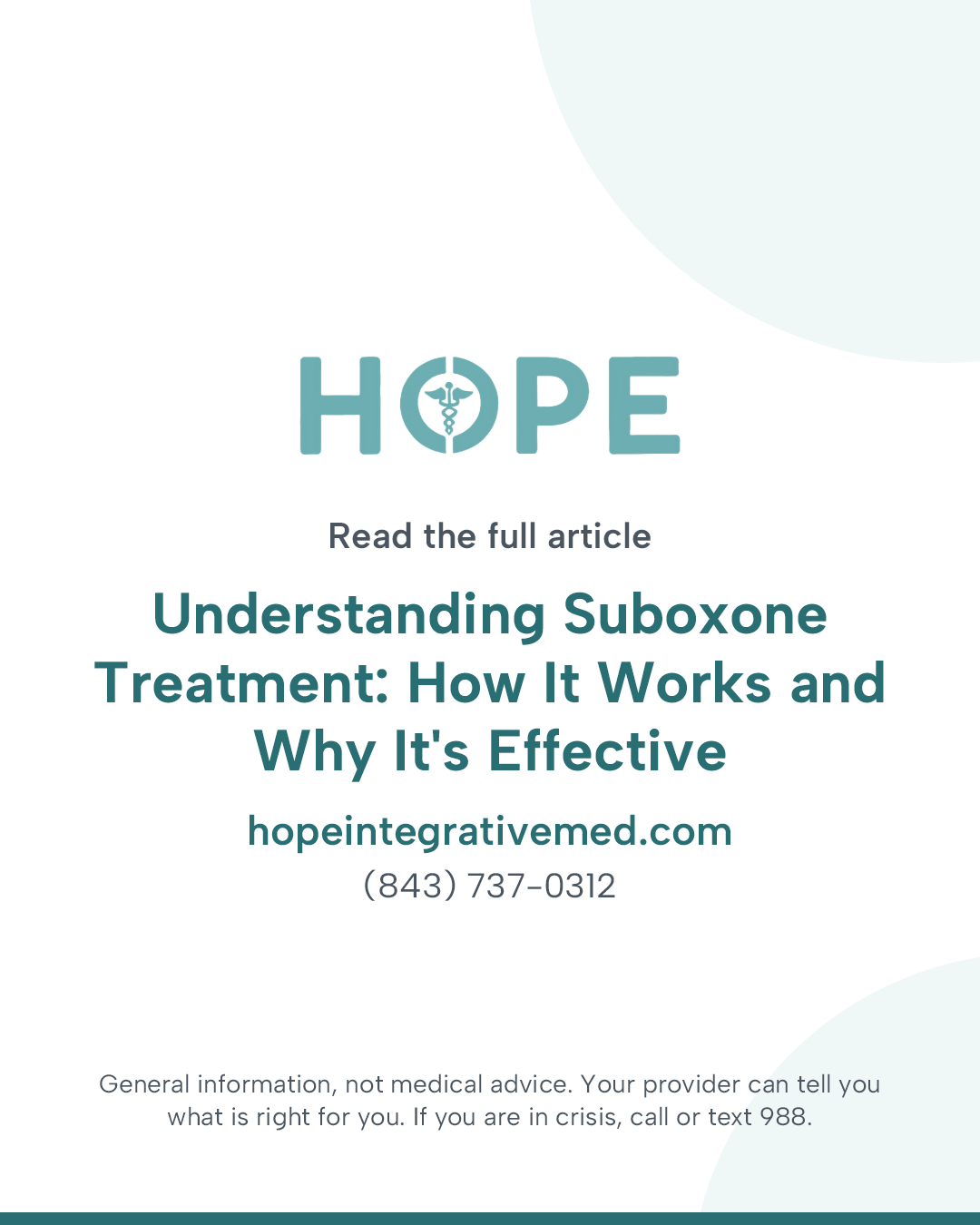 Read the full article: Understanding Suboxone Treatment: How It Works and Why It's Effective.
