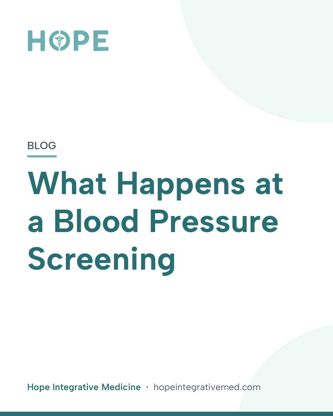 Title card: What Happens at a Blood Pressure Screening.