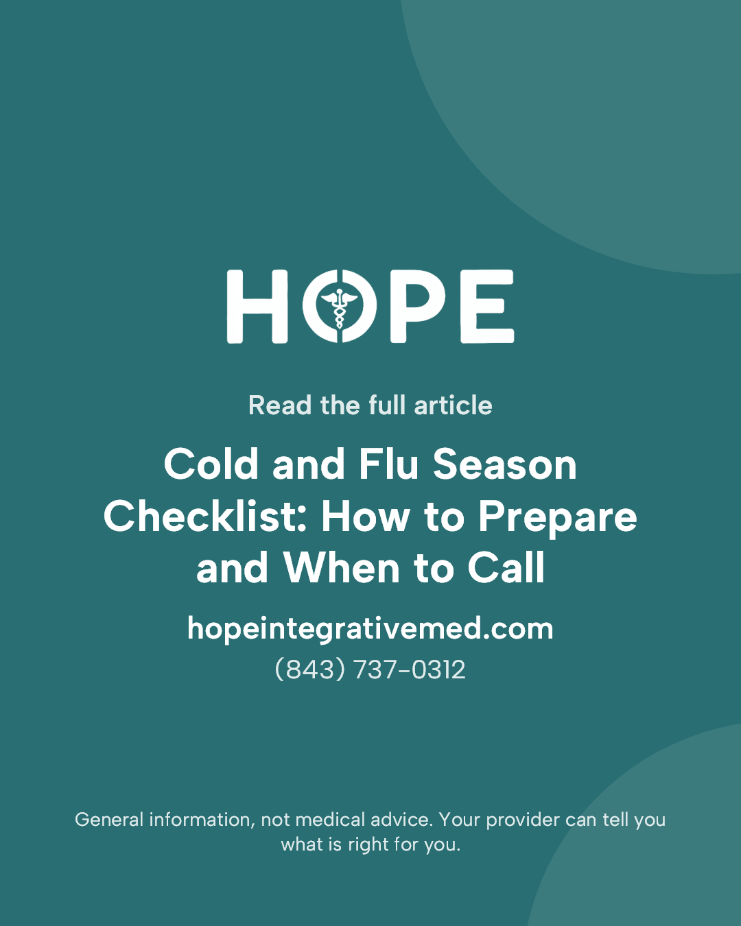 Read the full article: Cold and Flu Season Checklist: How to Prepare and When to Call.